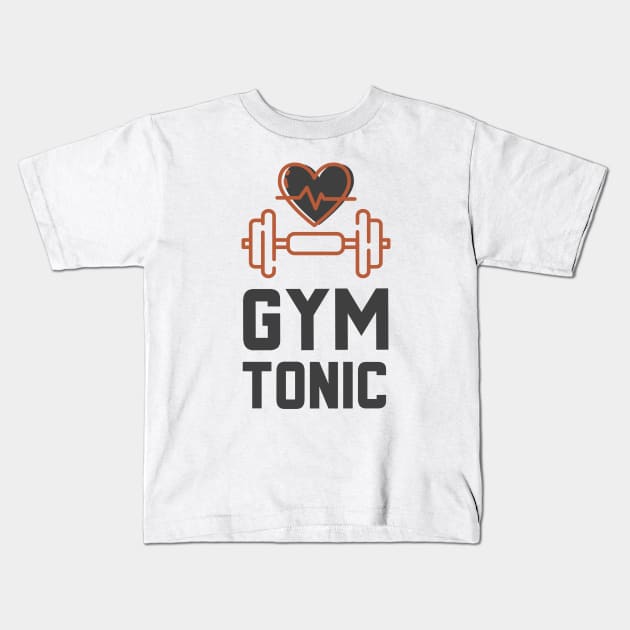 Gym Tonic Kids T-Shirt by Jitesh Kundra